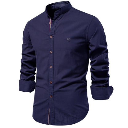 Mens Cotton Long Sleeve Casual Shirt
