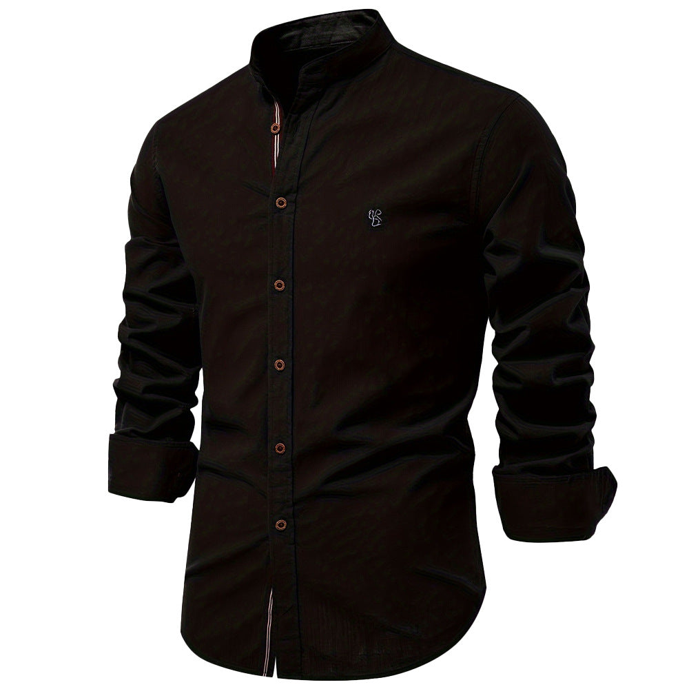 Mens Cotton Long Sleeve Casual Shirt