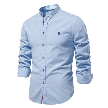 Mens Cotton Long Sleeve Casual Shirt