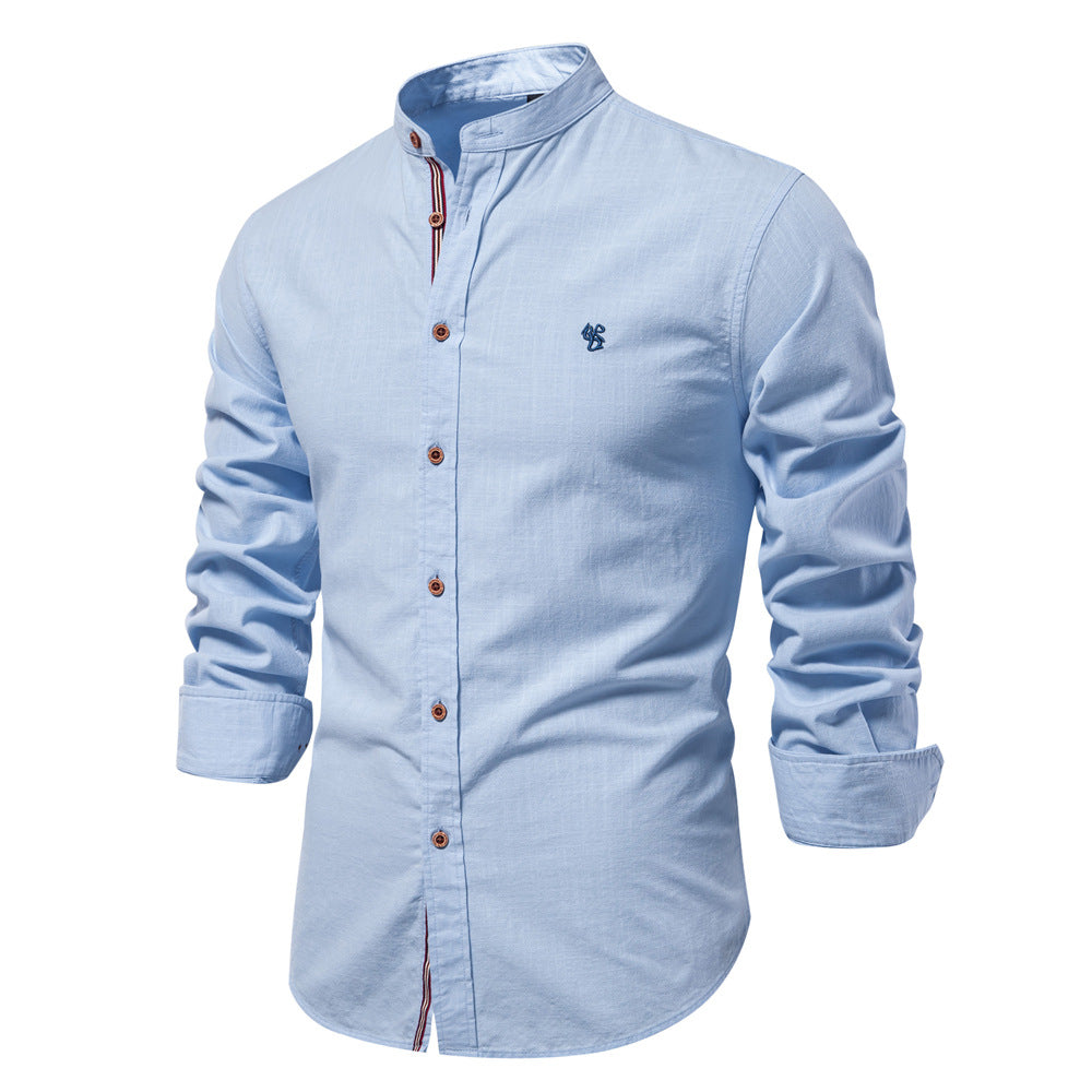 Mens Cotton Long Sleeve Casual Shirt