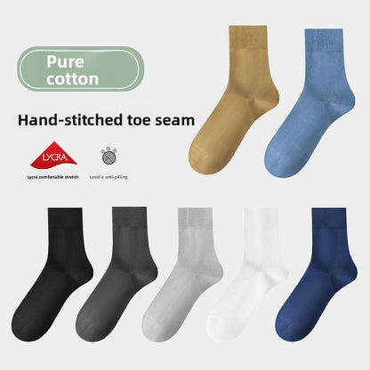 Mens Cotton Long Socks Antibacterial Deodorant