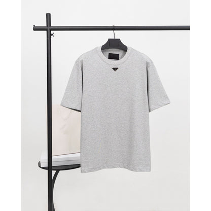 Mens Cotton T-Shirt with Metal Logo