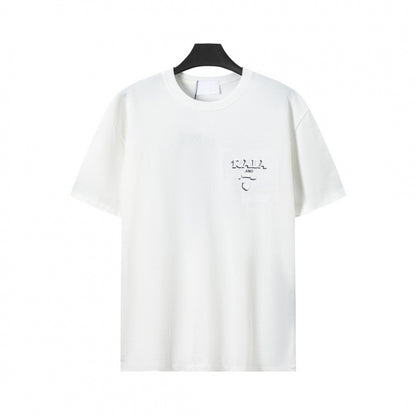 Mens Cotton T-Shirt with Metal Logo