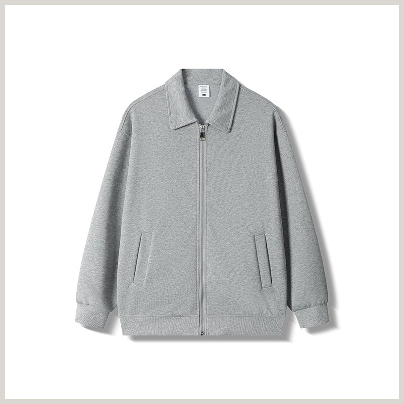 Mens Cotton Zippered Cardigan Jacket