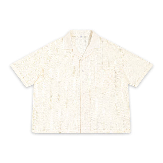 Mens Crochet Lace Shirt