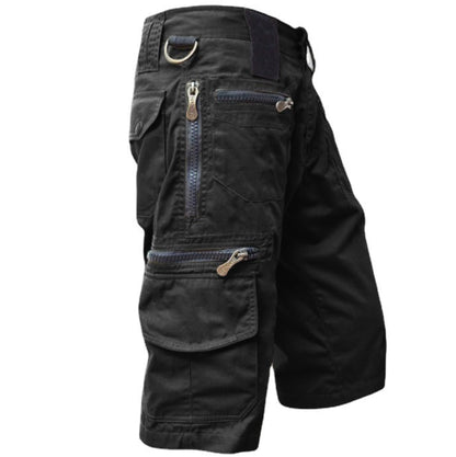 Mens Cropped Cotton Casual Pants