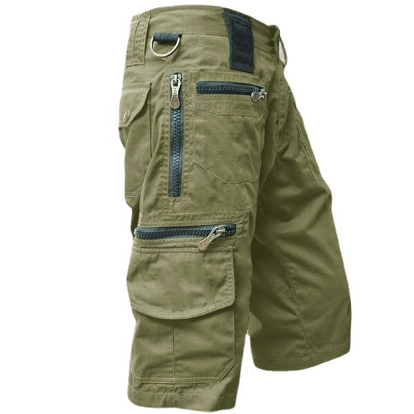 Mens Cropped Cotton Casual Pants