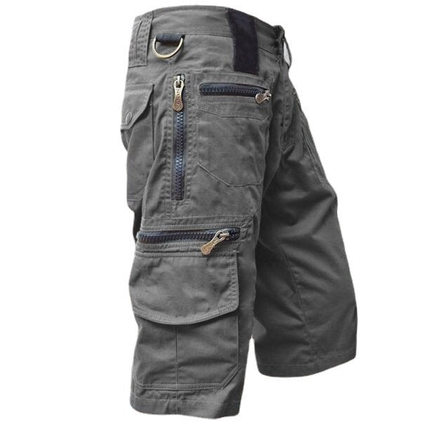 Mens Cropped Cotton Casual Pants
