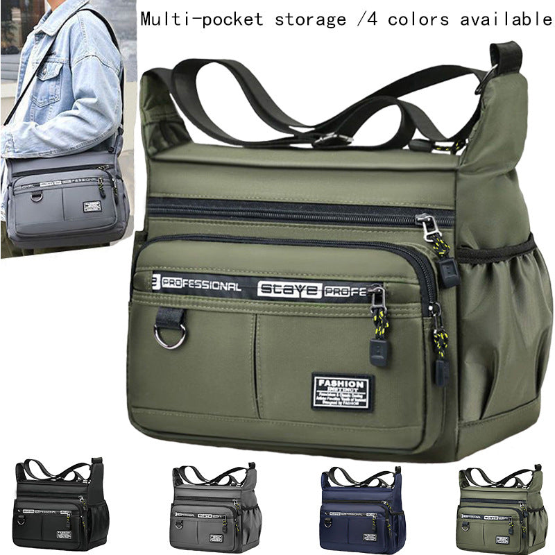 Mens Crossbody Bag Oxford Cloth Water Repellent