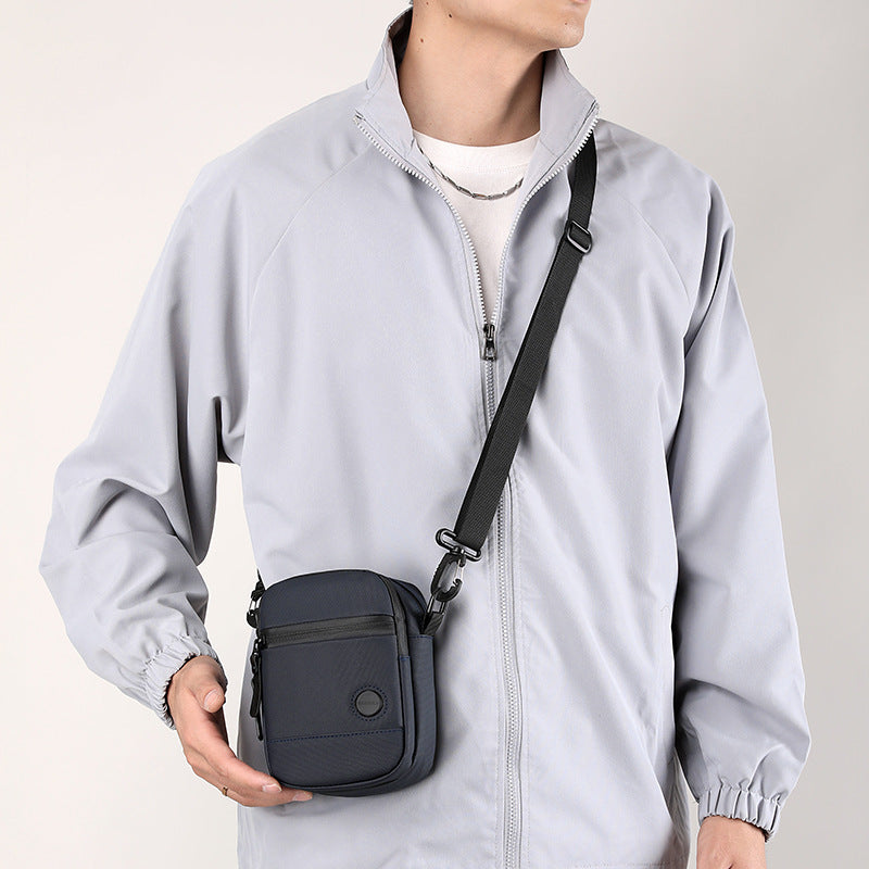 Mens Crossbody Bag Waterproof Leather Travel Phone Bag