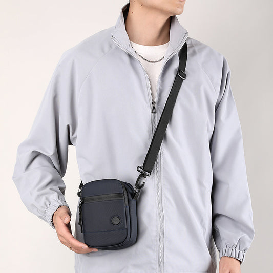 Mens Crossbody Bag Waterproof Leather Travel Phone Bag