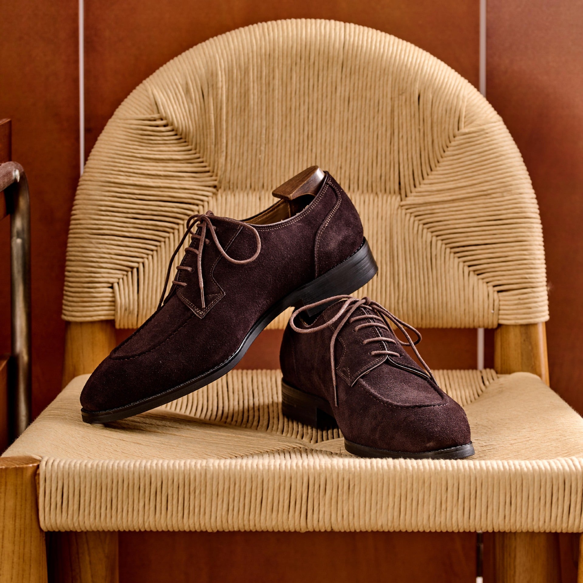Mens Derby Oxford Leather Shoes