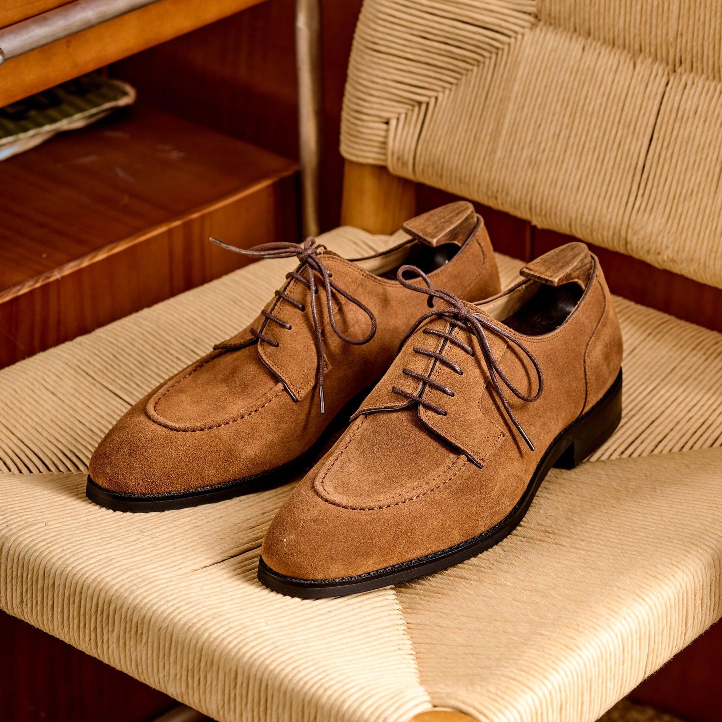 Mens Derby Oxford Leather Shoes