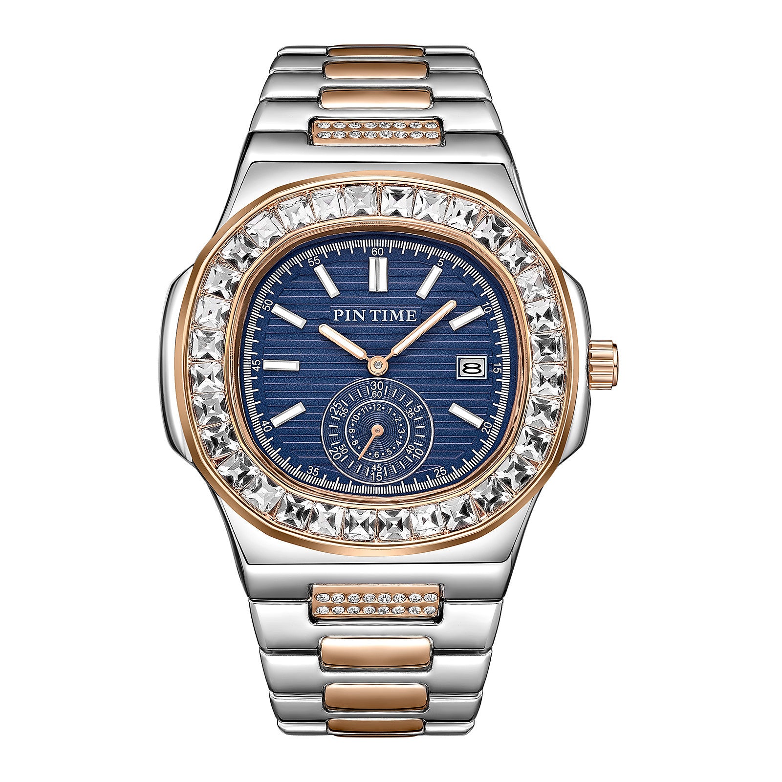 Mens Diamond Accent Quartz Watch