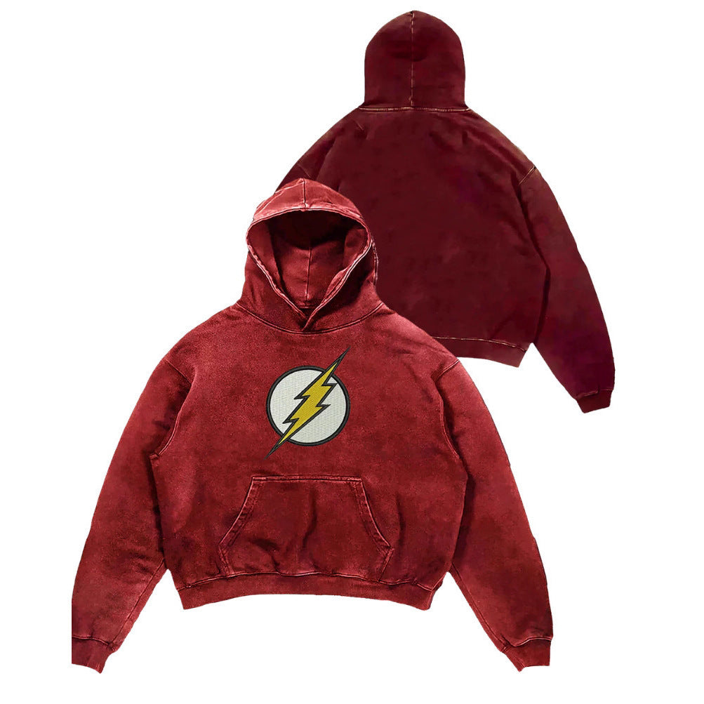 Mens Digital Print Hooded Long Sleeve Shirt