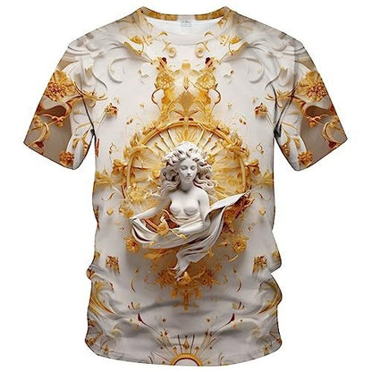 Mens Divine Wings Print T-Shirt