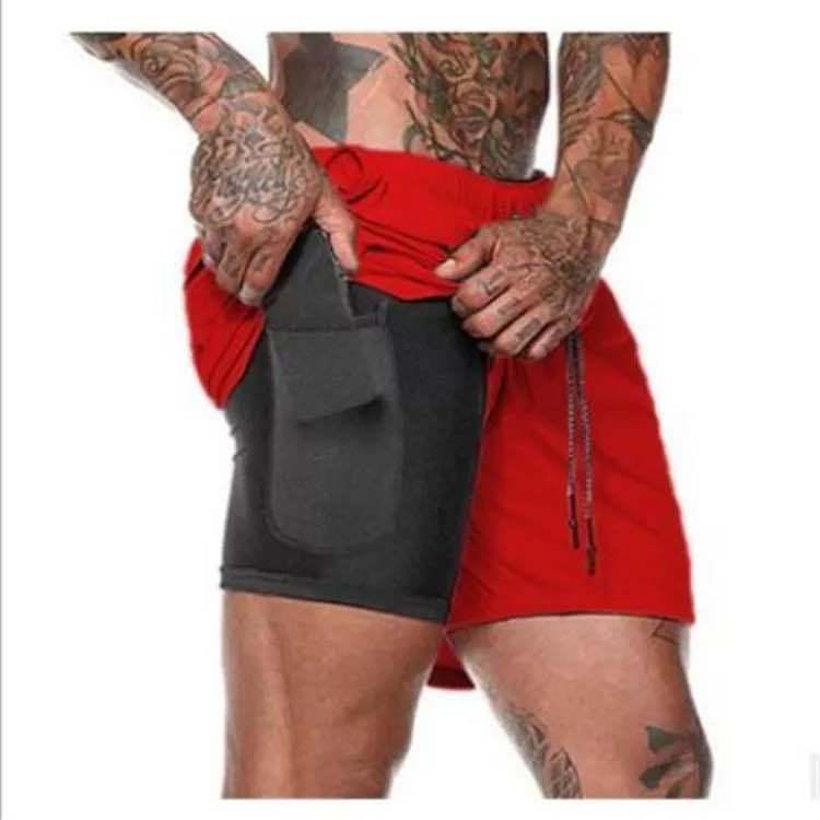 Mens Double Layer Basketball Shorts