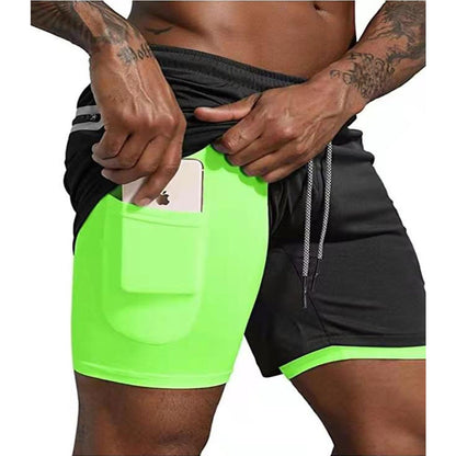 Mens Double Layer Basketball Shorts
