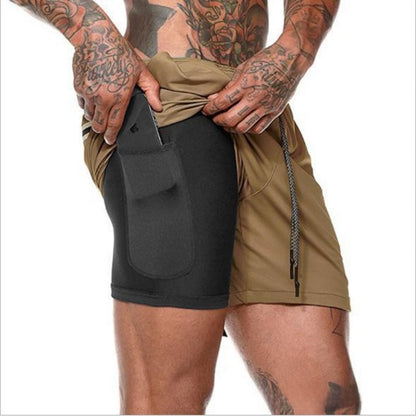 Mens Double Layer Basketball Shorts