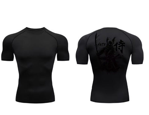 Mens Dragon Print Compression Sport Shirt
