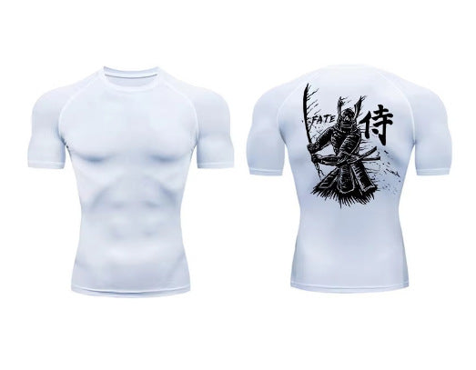 Mens Dragon Print Compression Sport Shirt