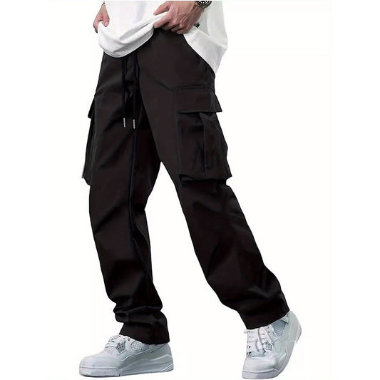 Mens Drawstring Casual Trousers