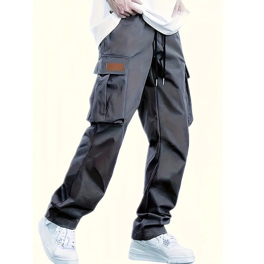 Mens Drawstring Casual Trousers