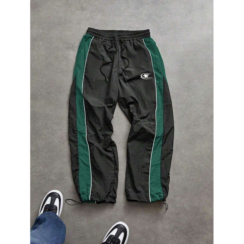 Mens Drawstring Cuff Casual Pants
