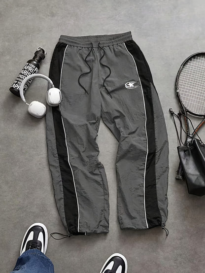 Mens Drawstring Cuff Casual Pants