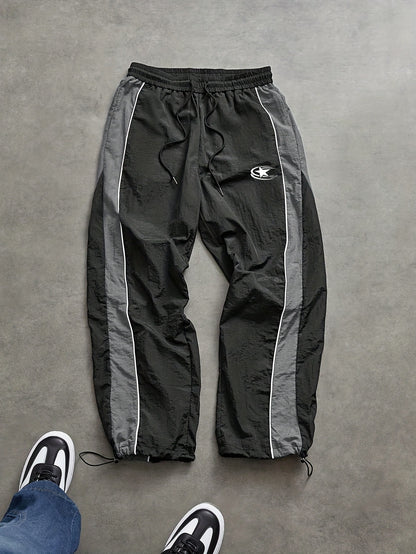 Mens Drawstring Cuff Casual Pants