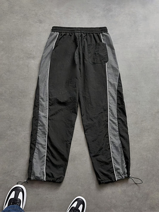 Mens Drawstring Cuff Casual Pants