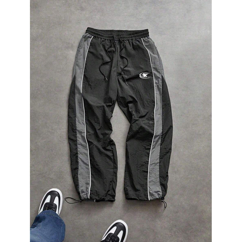 Mens Drawstring Cuff Casual Pants