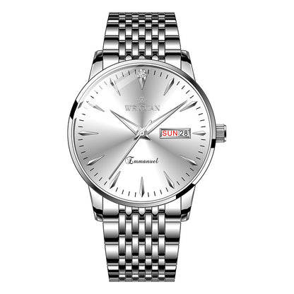 Mens Dual Calendar Quartz Watch