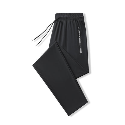 Mens Elastic Straight Leg Sports Pants