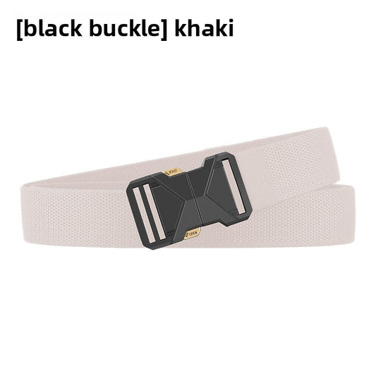 Mens Elastic Tactical Belt with Quick Release Buckle