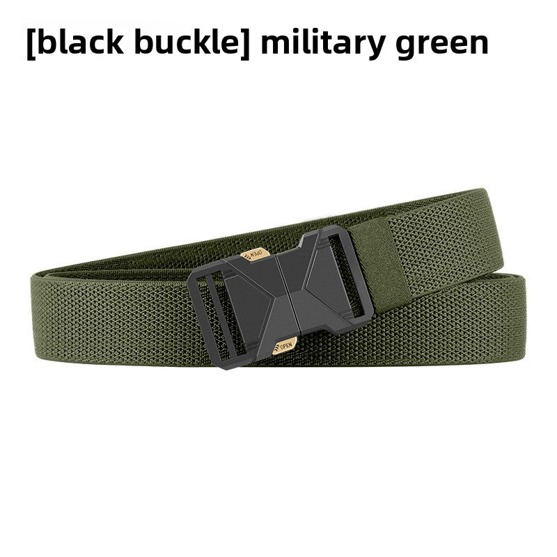 Mens Elastic Tactical Belt with Quick Release Buckle