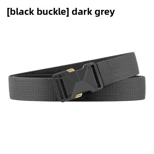 Mens Elastic Tactical Belt with Quick Release Buckle