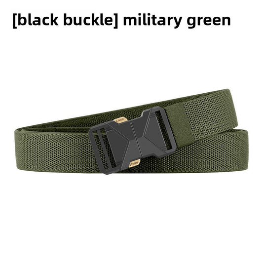 Mens Elastic Tactical Belt with Quick Release Buckle