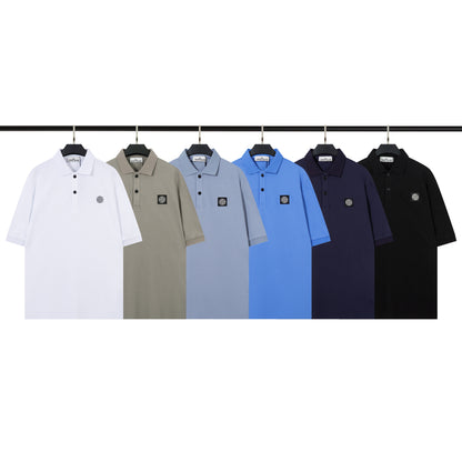 Mens Embroidered Cotton Polo Shirt