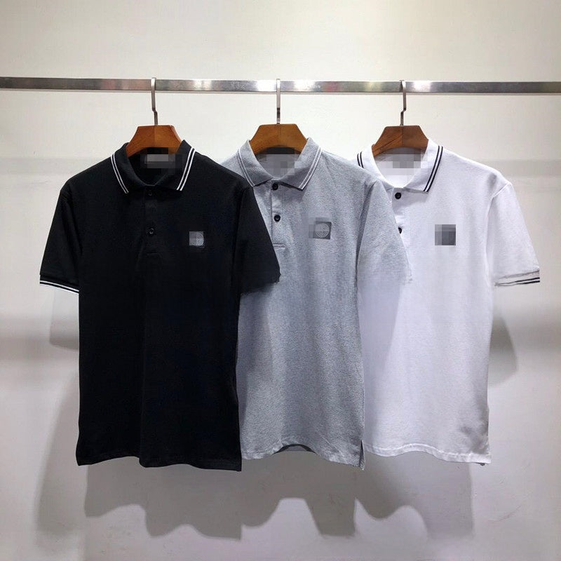 Mens Embroidered Cotton Polo Shirt