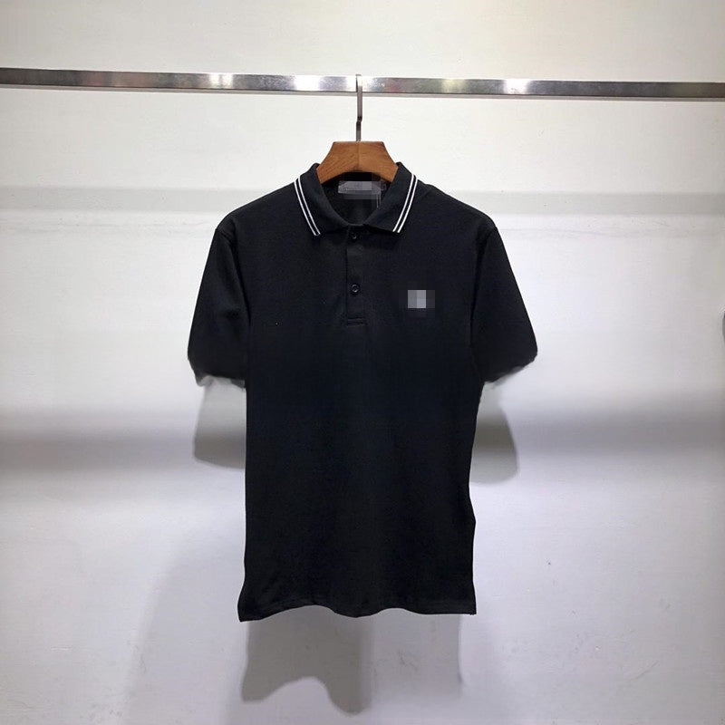 Mens Embroidered Cotton Polo Shirt