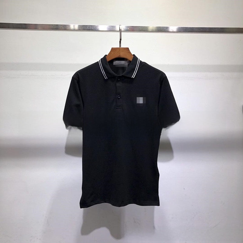Mens Embroidered Cotton Polo Shirt