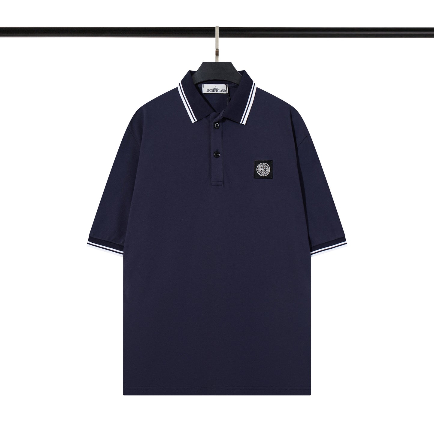 Mens Embroidered Cotton Polo Shirt
