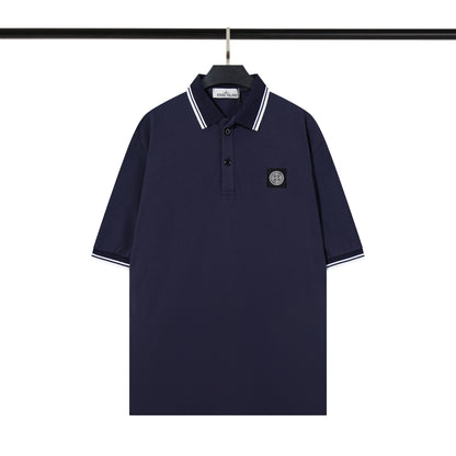 Mens Embroidered Cotton Polo Shirt