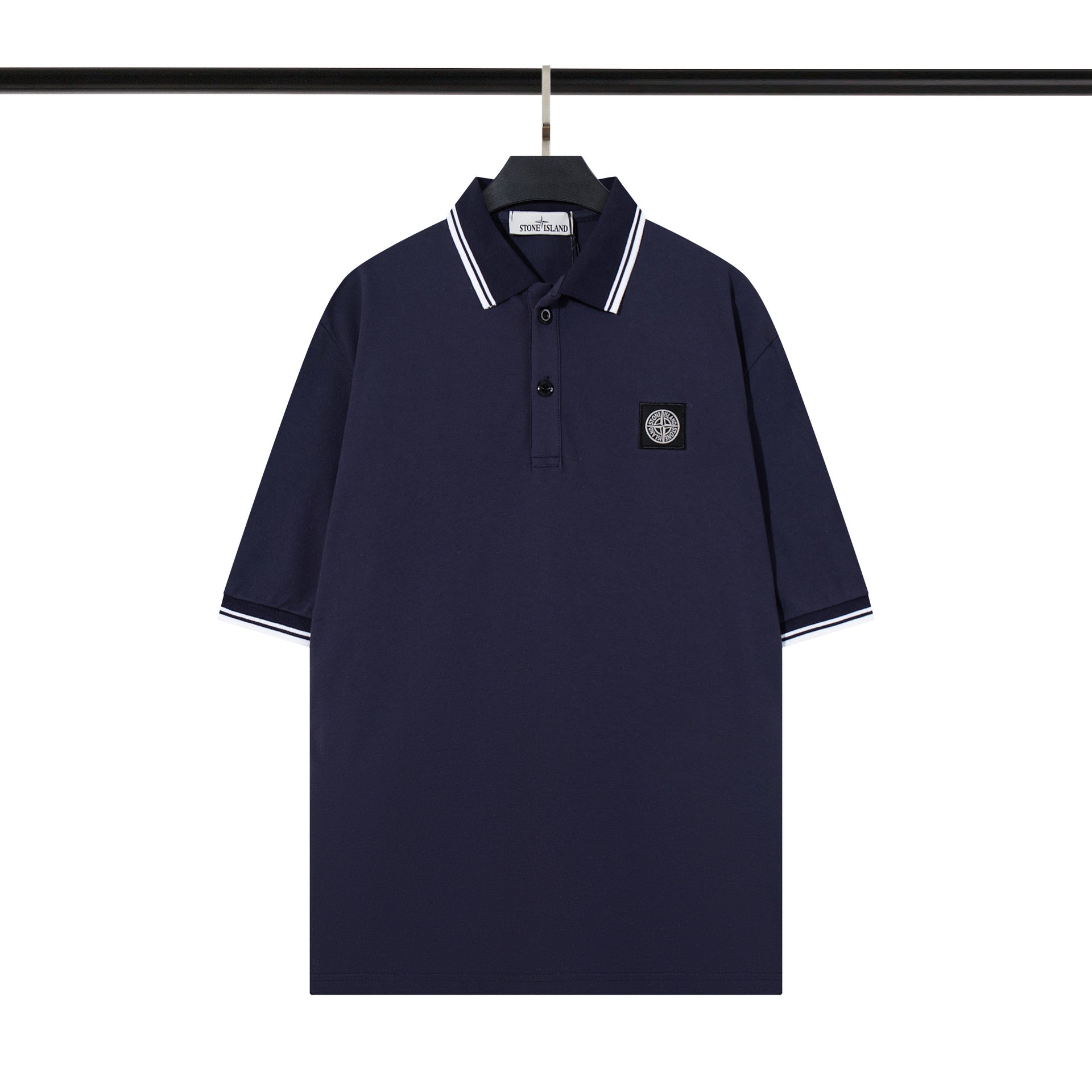 Mens Embroidered Cotton Polo Shirt