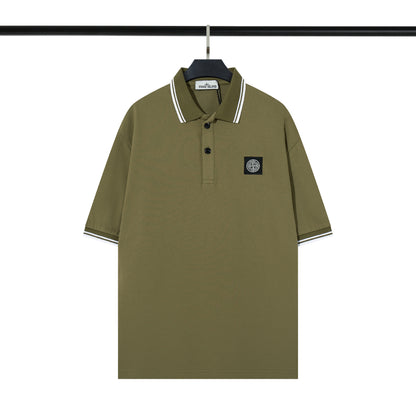 Mens Embroidered Cotton Polo Shirt