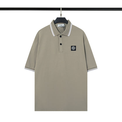 Mens Embroidered Cotton Polo Shirt