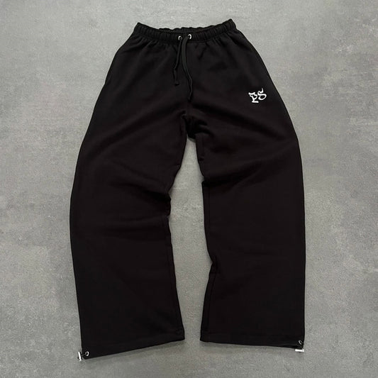 Mens Embroidered Cotton Sweatpants