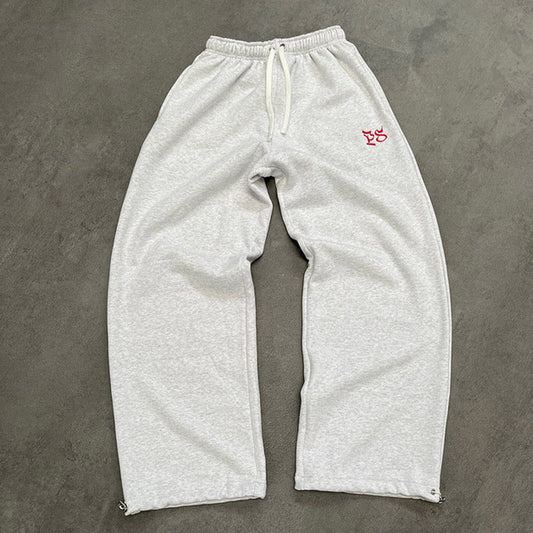 Mens Embroidered Cotton Sweatpants