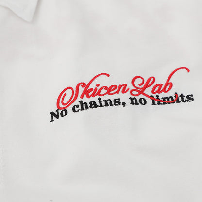 Mens Embroidered Letter Short Sleeve Shirt